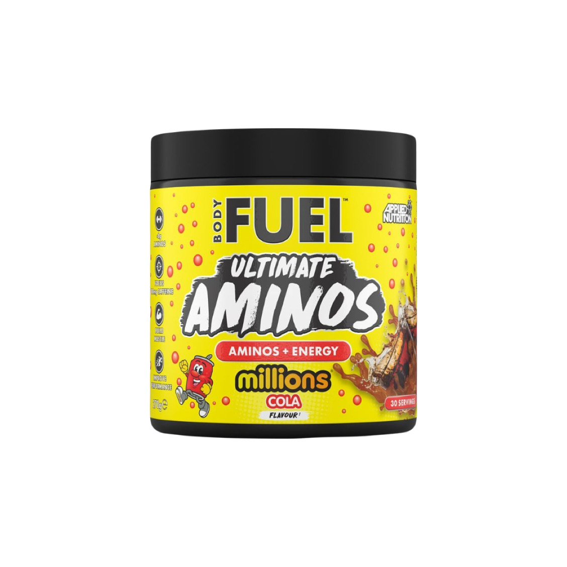 بادی فیول آلتیمیت آمینو انرژی (APPLIED Fuel Ultimate Aminos + Energy) ۲۷۰ گرم – ۳۰ وعده – طعم Millions Raspberry